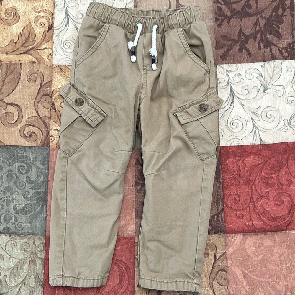 Lined cargo style pants